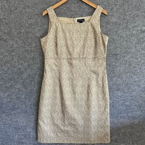 Ann Taylor The Square Neck‎ Midi Dress in Cotton